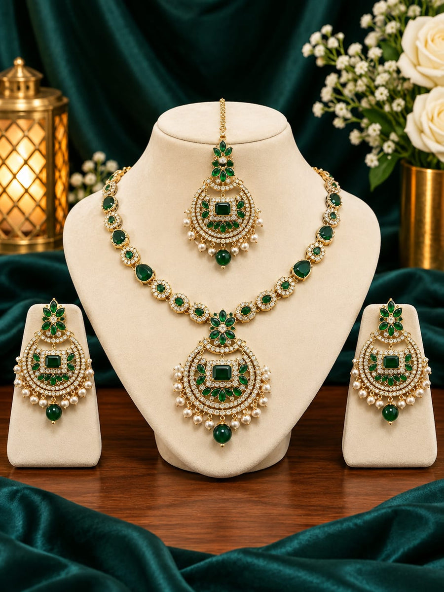 Heavy Bridal Jewelry Set – Waterproof & Anti-Tarnish
