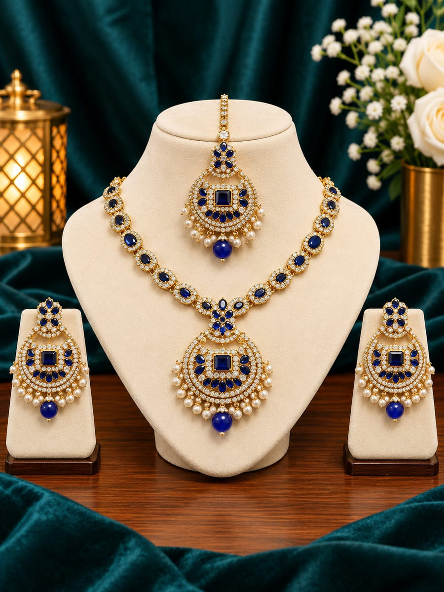 Heavy Bridal Jewelry Set – Waterproof & Anti-Tarnish