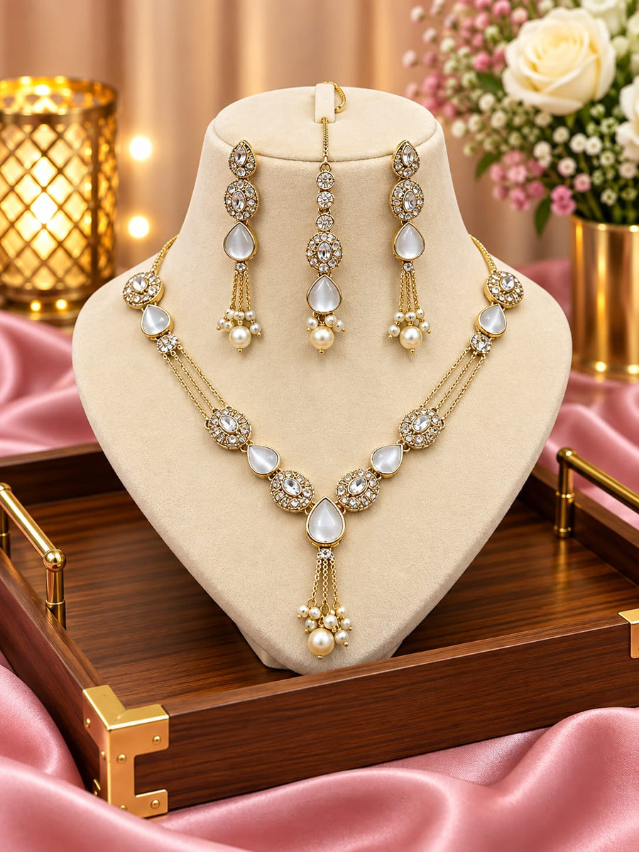 Heavy Bridal Jewelry Set – Waterproof & Anti-Tarnish