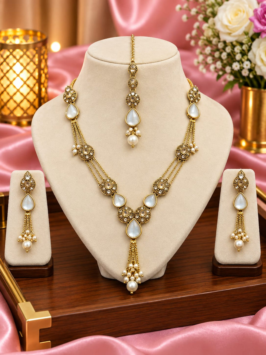 Heavy Bridal Jewelry Set – Waterproof & Anti-Tarnish