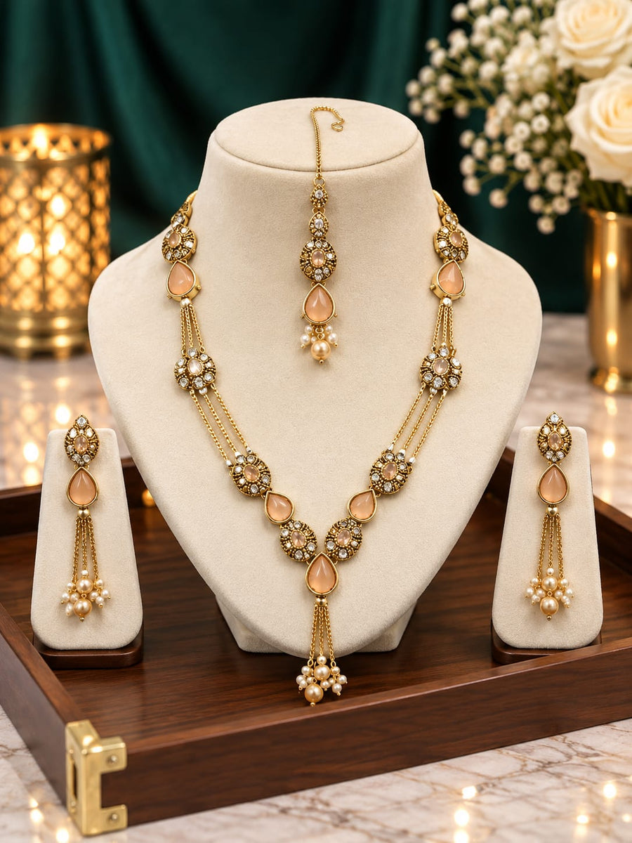 Heavy Bridal Jewelry Set – Waterproof & Anti-Tarnish