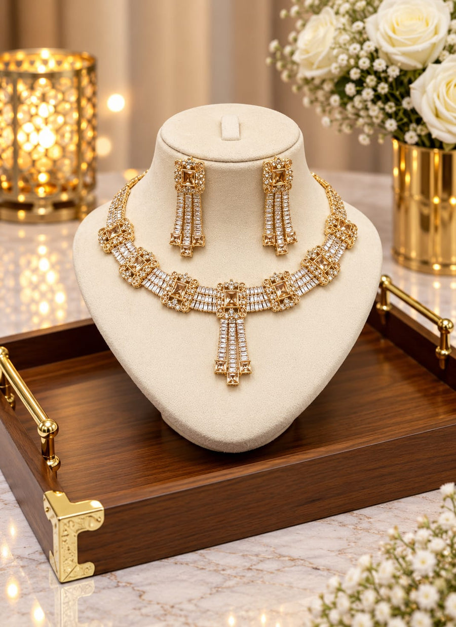 Heavy Bridal Jewelry Set – Waterproof & Anti-Tarnish