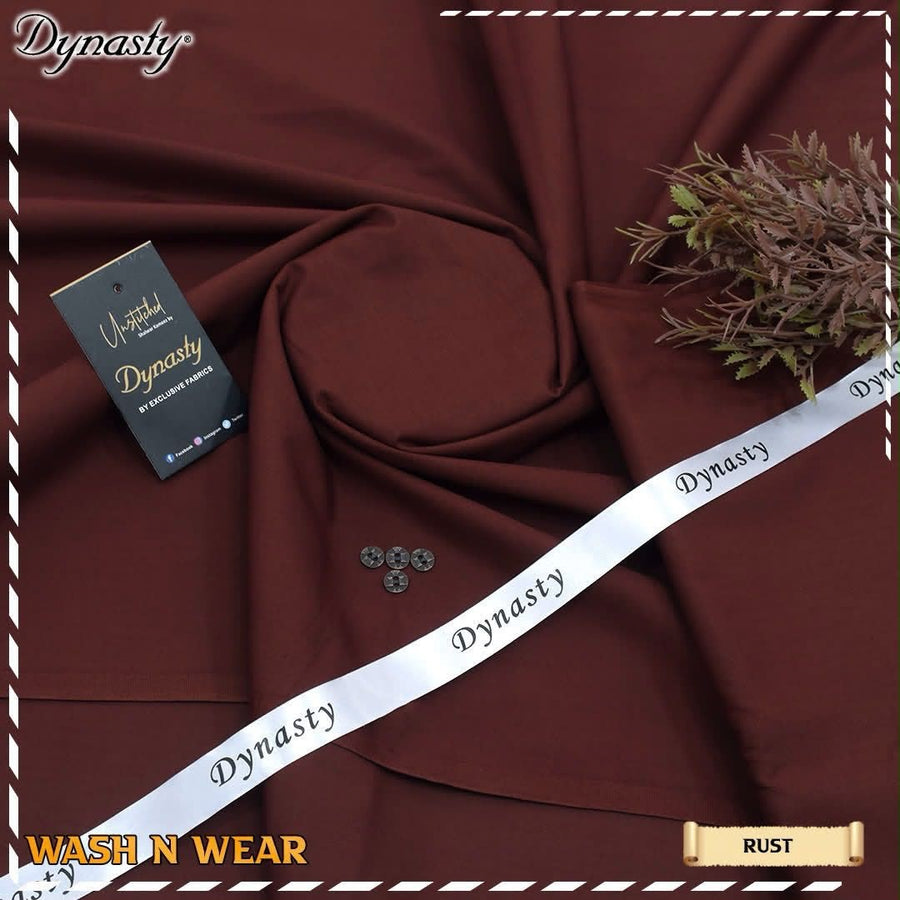 Dynasty Men’s Mid Summer Luxury Wash & Wear Unstitched Fabric (4 Meters)