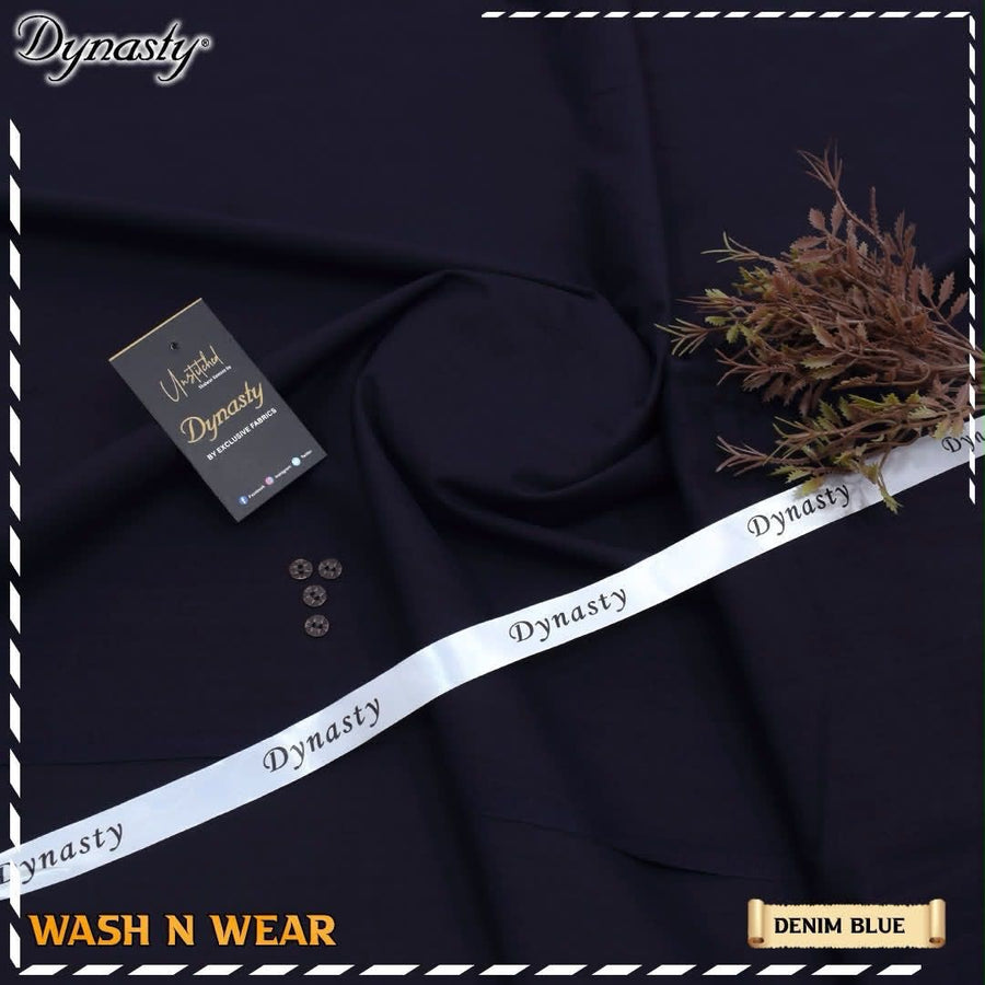 Dynasty Men’s Mid Summer Luxury Wash & Wear Unstitched Fabric (4 Meters)