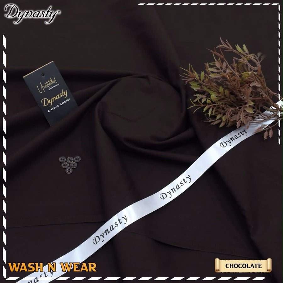 Dynasty Men’s Mid Summer Luxury Wash & Wear Unstitched Fabric (4 Meters)