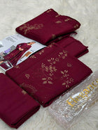 Nureh by Elegance Chamki Dhanak Embroidered 3-Piece Unstitched Winter Collection