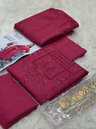Nureh by Elegance Chamki Dhanak Embroidered 3-Piece Unstitched Winter Collection