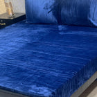 Premium Soft Velvet Fleece King Size Bedsheet with 2 Pillow Covers (95" x 90")