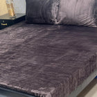 Premium Soft Velvet Fleece King Size Bedsheet with 2 Pillow Covers (95" x 90")