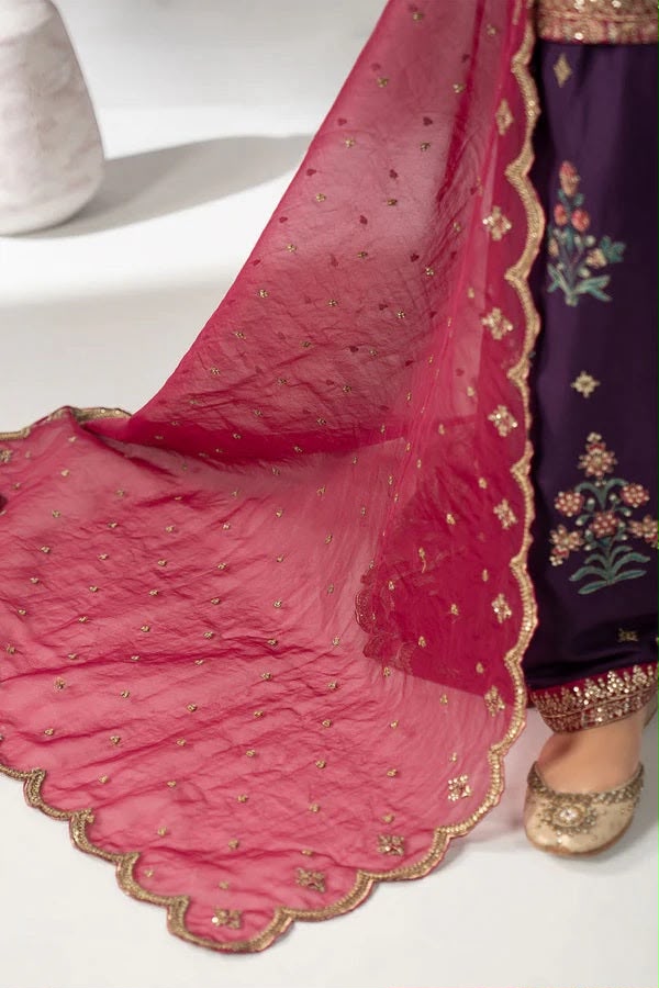 Exclusive Maria.B Heavy Embroidered Silk Suit – Most Viral Article of the Year