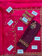 Exclusive Maria.B Heavy Embroidered Silk Suit – Most Viral Article of the Year
