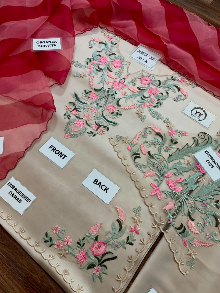Vaniya (Pearl Petal) Luxury Shamoz Silk Collection 2026 | Unstitched Suit