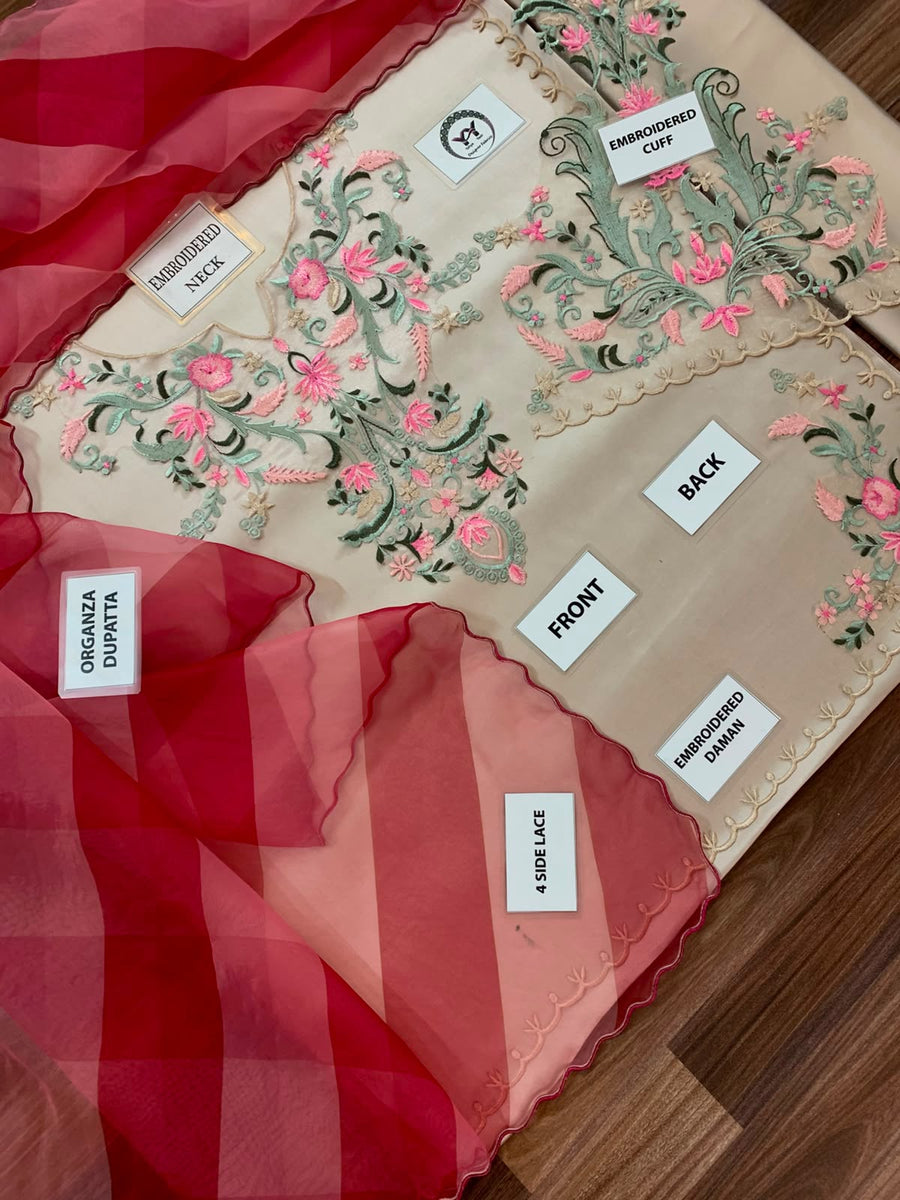 Vaniya (Pearl Petal) Luxury Shamoz Silk Collection 2026 | Unstitched Suit