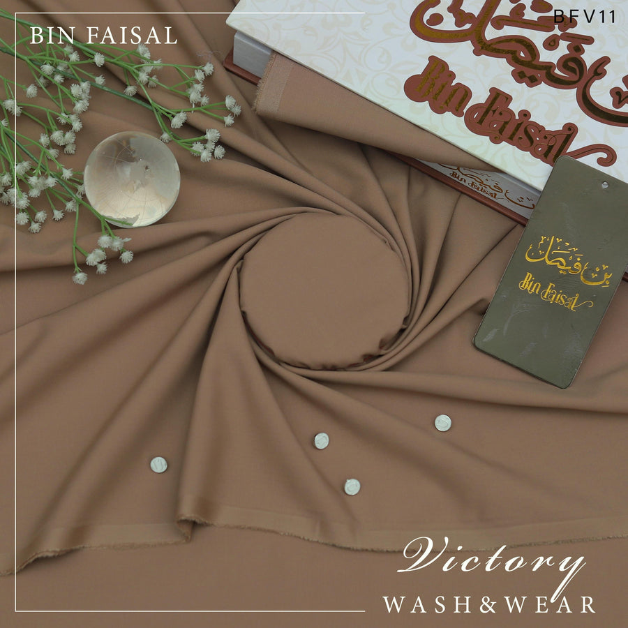 Bin Faisal Original 'Victory' Super Luxury Wash & Wear – 4M Unstitched Tropical Fabric