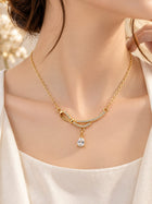 Premium Pure Zircon Locket Necklace | Waterproof & Anti-Tarnish