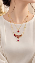 Premium Pure Zircon Locket Mala | Waterproof & Anti-Tarnish Jewelry