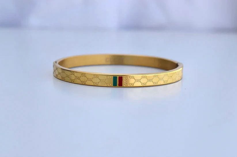 Stainless Steel Gucci Cuff Bracelet | Trending Fashion Jewelry