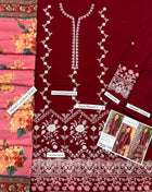Zainab Chottani Premium Air-Jet Dhanak 3-Piece Embroidered Suit (Code: 2208)