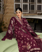 KAHF Premium Air-Jet Dhanak 3-Piece Embroidered Suit (Code: NF 436)