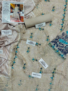 Maria B Luxury Winter Collection – Premium Air-Jet Dhanak 3PC Heavy Chikankari Suit with Digital Printed Woolen Shawl