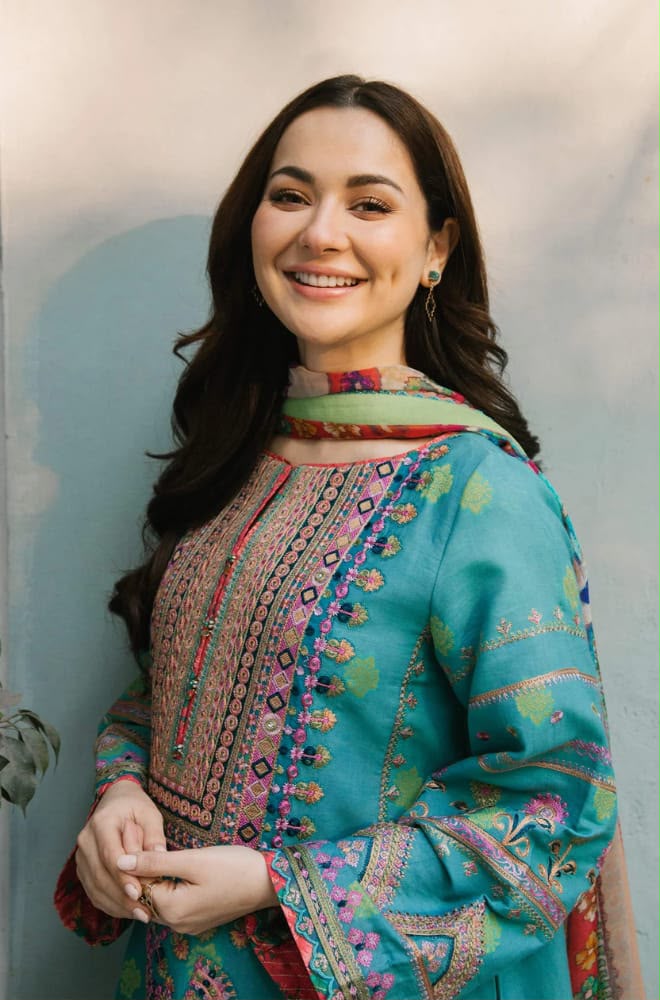 COCO by Zara Shahjahan Premium Dhanak 3-Piece Embroidered Suit (Code: NF 1228)