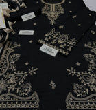 MOHAGNI Winter Collection – 3-Piece Heavy Embroidered Air-Jet Dhanak Suit with Woolen Shawl (Code: NF 1318)