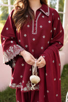 ANEELAS Premium Air-Jet Pure Dhanak 3-Piece Embroidered Suit (Code: NF 3023)