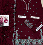 ANEELAS Premium Air-Jet Pure Dhanak 3-Piece Embroidered Suit (Code: NF 3023)