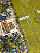 Naqshkar Luxury Winter Collection – Premium Air-Jet Dhanak 3-Piece Chikankari Suit with Cutwork Woolen Shawl