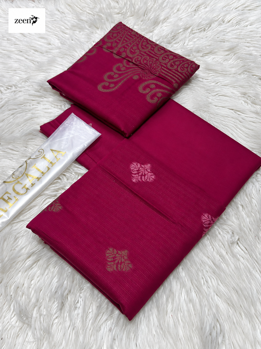 Jacquard Premium 3PC Unstitched Suit – Printed Cambric Collection
