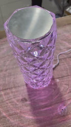 16 Colors Crystal Lamp With Remote | RGB Rose Diamond Table Lamp Rechargeable | Diamond Crystal LED Light Lamp