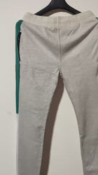 Grey Panel Trouser For Men French Terry Fabric Adjustable Waist 28 To 34 Inches Length 40 Inches