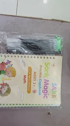 Sank Magic Practice Copybook Set 4 Books Pen And 10 Refills Durable Reusable Practical Choice For Continuous Writing And Learning For Kids
