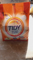 Tidy Washing Powder 1KG – 100% Stain Remover & Multiple Action Formula for Machine & Hand Wash
