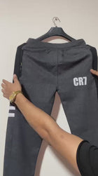 CR7 Zipper Trouser For Men French Terry Fabric Adjustable Waist 28 To 34 Inches Length 40 Inches