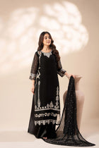 Agha Noor Luxury Chiffon Embroidered - Black