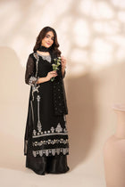 Agha Noor Luxury Chiffon Embroidered - Black