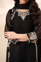 Agha Noor Luxury Chiffon Embroidered - Black