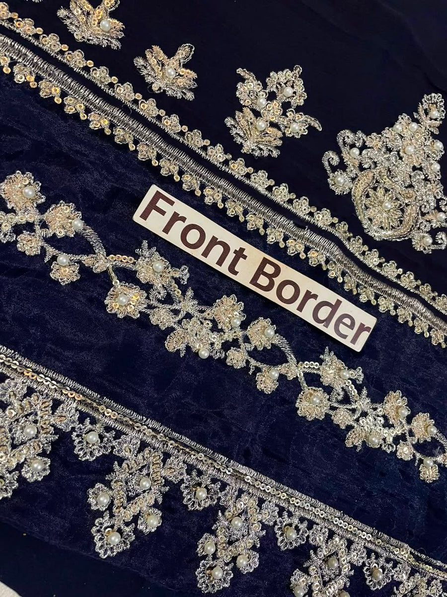 Agha Noor Luxury Chiffon Embroidered